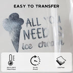 RENLITONG Soft Metal Heat Transfer Vinyl, Premium PU Material HTV Roll - Image 5