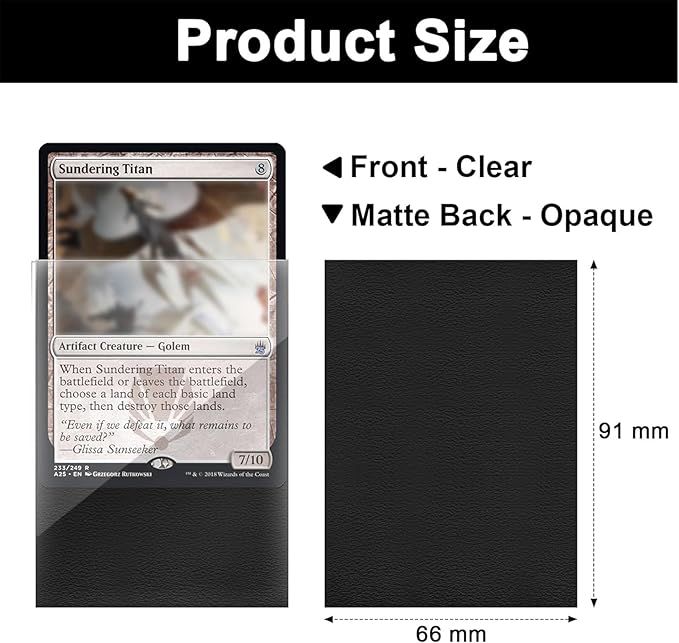 Fabmaker 200 Pack Card Sleeves, Compatible - Image 2