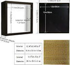 12x12 Shadow Box Frame Display Case - Image 2