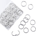 AKONEGE 1 Inch Loose Leaf Binder Rings, Metal Office Book Rings, Nickel Plated by AKONEGE
