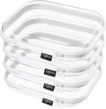 YQBRAO 4-Pack Clear Diaper Bag Organizer Pouches, 1.2mm Ultra-Thick PET Travel by Unknown