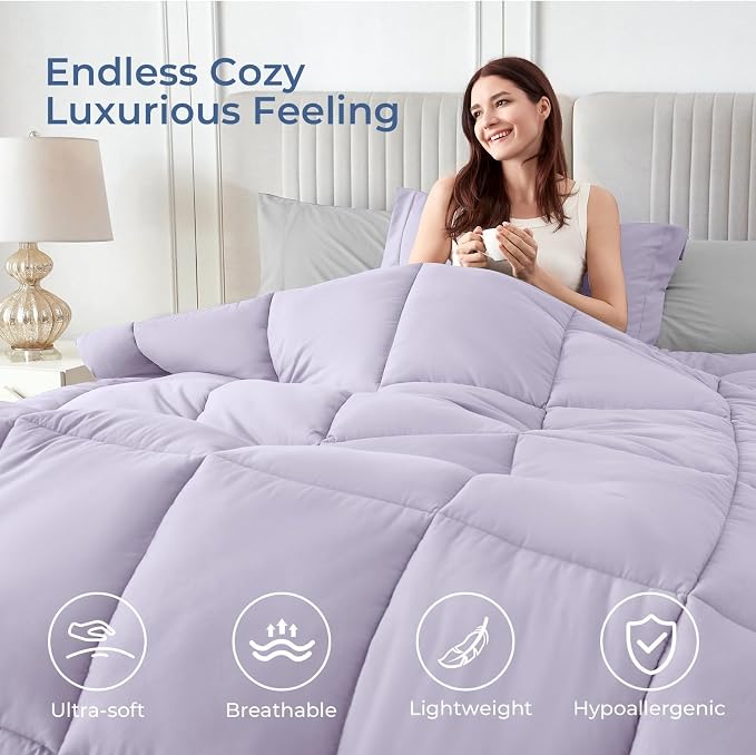 Sasttie King Size Comforter Set, 7 Pieces Bed in a Bag King, Complete Bedding - Image 2