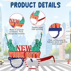 Pajean 36 Pcs New York Party Decorations Eyeglasses Themed Paper Glasses New - Image 3