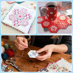 2000 PCS Hexagon Piecing Paper Templates, Quilting Templates Accessories - Image 7