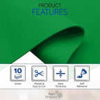Adhesive Green EVA Foam Sheets for Crafts, 2mm Thickness – Sticky Back Foam - Image 3