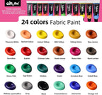 Colorful Fabric Paint Set for Clothes 24 Colors - Image 8