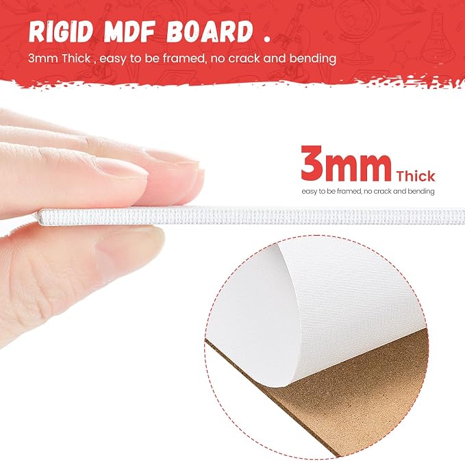 Simetufy 4 x 6 inch 12 Pack Small Painting Canvas Boards- Gesso Primed | - Image 4
