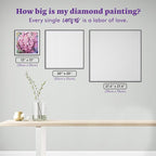 DIAMOND ART CLUB Pink Hydrangea Diamond Painting Kit, Fun DIY Crafts - Image 4