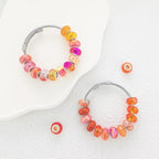 Large Hole Beads Spacer Beads Orange Assorted European Craft Big Beads Large - Image 3