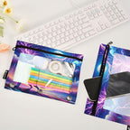 Custom Wolf Howling in Moon Night Pencil Pouch - Image 5