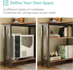 Lufeiya L Shaped Desk with Drawers & Storage Shelves, 47 Inch Small Reversible - Image 7