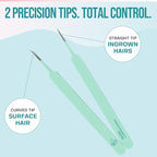 Base Labs Ingrown Hair Tweezers Set – 2 Pack Precision Tweezers - Image 2