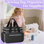 Anitor Large Sewing Supplies Organizer, Double Layer Sewing Storage Organizer - Image 8