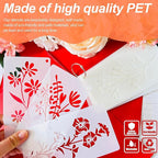 Flower Stencils for Painting, Floral Drawing Templates for Wood Wall Canvas - Image 2