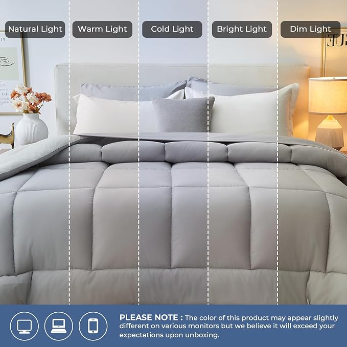 Sasttie Oversized King Comforter Set, 7 Pieces Reversible Bed in a Bag - Image 7