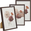 upsimples 5x7 Picture Frame Set of 3, Made of High Definition Glass by upsimples