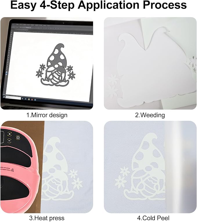 FUNKAKA UV Color Changing Heat Transfer Vinyl HTV Roll - Image 4