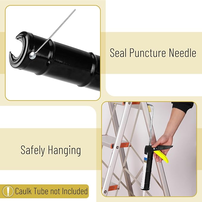 Bates- Caulking Silicone Gun, 10:1 Thrust Ratio, Hand Caulking Guns, No Drip - Image 3