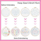Louise Maelys 12 Pre-Stamped Embroidery Kits - Image 3