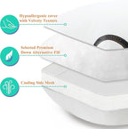 MZOIMZO Luxury Comfy Hotel Collection Bed Pillows - Image 3