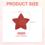 PATIKIL 1"x1" Star Foam Stickers - Image 2