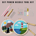 HYINUS 43Pcs Punch Needle Kit for Adult Beginners, Adjustable Punch Needle Tool - Image 5