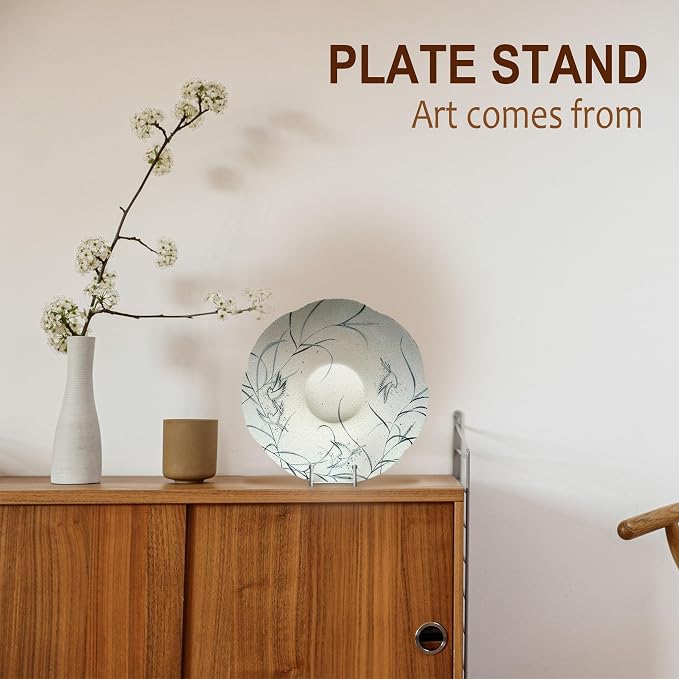 Hoewina Plate Stands for Display, Plate Holder Display Stands, Metal Frame - Image 6