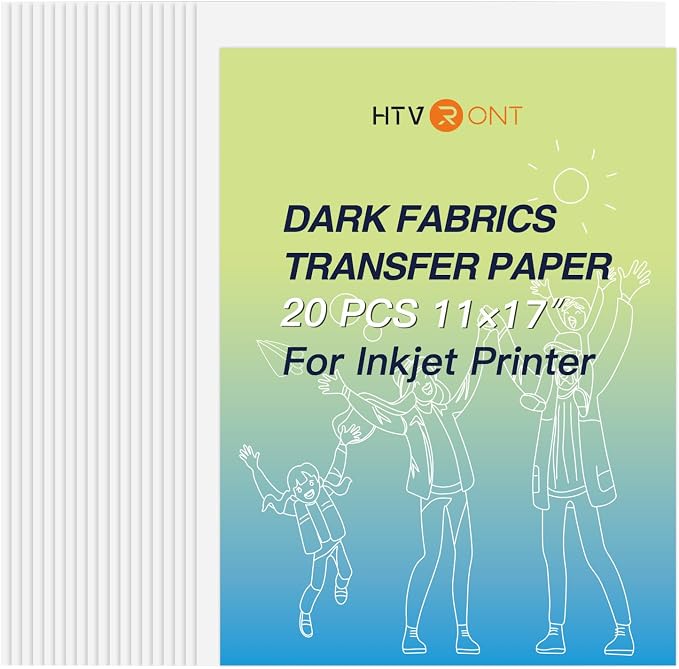 HTVRONT Heat Transfer Paper for Dark T Shirts by HTVRONT