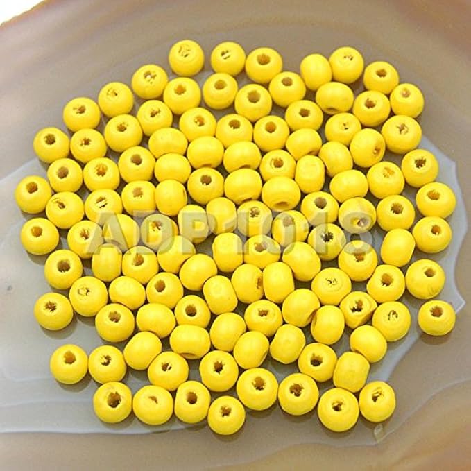AD Beads Wood Spacer Loose Wooden Craft Beads Big Hole Beads Assorted by ADBeads