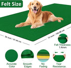 XSEINO Emerald Green Large Felt Fabric 72" X 36 ", 1.4 mm Thick Soft Felt - Image 2