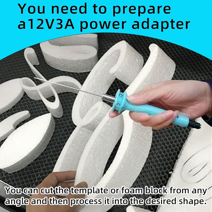 Hot Wire Pen, Electric Hot Wire Cutter Pen 25cm, Styrofoam Cutting Hot Pen Hot - Image 5