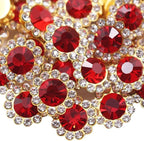 200 PCS 12MM Crystal Glass Sew on Rhinestones Jewels Gems by Unknown