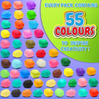 Modeling Clay Kit, 55 Colors Air Dry Clay | DIY Molding Clay - Image 2