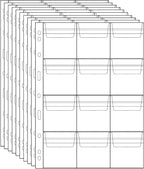 120 Pocket Coin Binder Pages 2.44" Collection Album Holder 10 Pcs | OSOPOLA by OSOPOLA