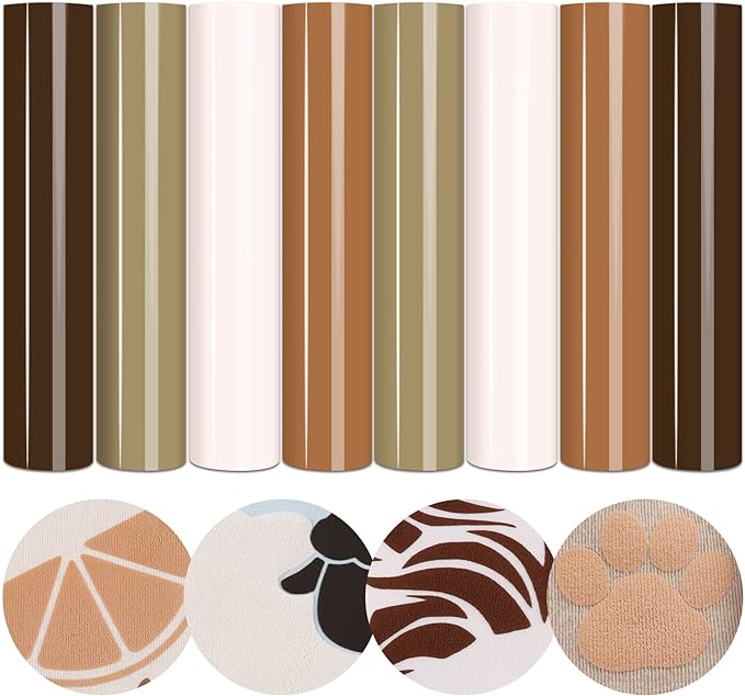 Tintnut Skin Tone Puff Heat Transfer Vinyl, easy cut & weed, stretch washable by Tintnut