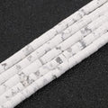 150Pcs 4×2mm Natural White Howlite Spacer Stone Beads by Nitopupu