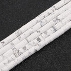 150Pcs 4×2mm Natural White Howlite Spacer Stone Beads by Nitopupu