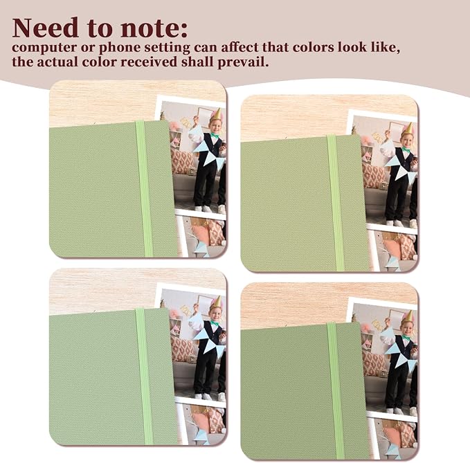 8.5x11 Inch Scrapbook Photo Album, Linen Cover DIY Scrapbooks - Image 9