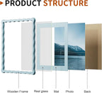 12x12 Wavy Picture Frame With Mat - Image 4