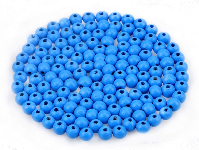 AD Beads Wood Spacer Loose Wooden Craft Beads Big Hole Beads Assorted by ADBeads