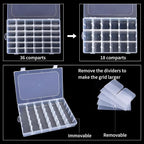 2 Pack Clear Bead Organizer Tackle Box - Image 4