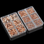 10000Pcs 2-Boxes Mixed Size Hot Fix Round Crystals Gems Glass Stones Hotfix - Image 5