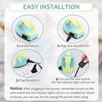 Honoson Mini Craft Iron Mini Heat Press Small Iron 3.93 x 2.36 x 2.76 In - Image 3