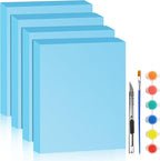 LuckyFoam Blue 4 Pack 15x12x2 inch Foam Sheets 2 Inch Thick | Polystyrene by LuckyFoam