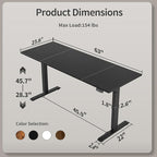 Agilestic Electric Standing Desk, 63 x 24 Inches Height Adjustable Desk - Image 3