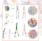 358/450 Pcs Acrylic Beads Jewelry Making Kit - Image 4