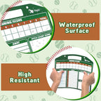 WISYOK Baseball Lineup Board, 40 Cards | Dry Erase, Double Sided, - Image 5