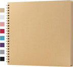 potricher 12 x 12 Inch DIY Scrapbook Album 40 Pages Hardcover Kraft Paper Scrap by potricher
