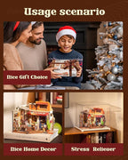 Rowood Miniature House Kit, Mother's Day Mini House Building Kit - Image 3