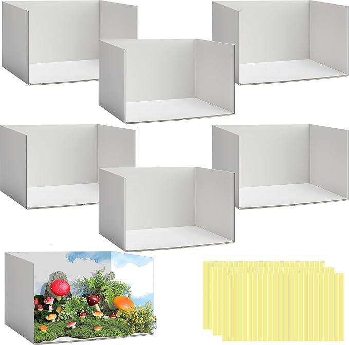 codree 6 Pcs Lengthen Cardboard Diorama Kit, 13 x 8.7 x 8.3 Inch Diorama Box by codree